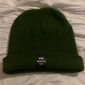 green brooklyn beanie